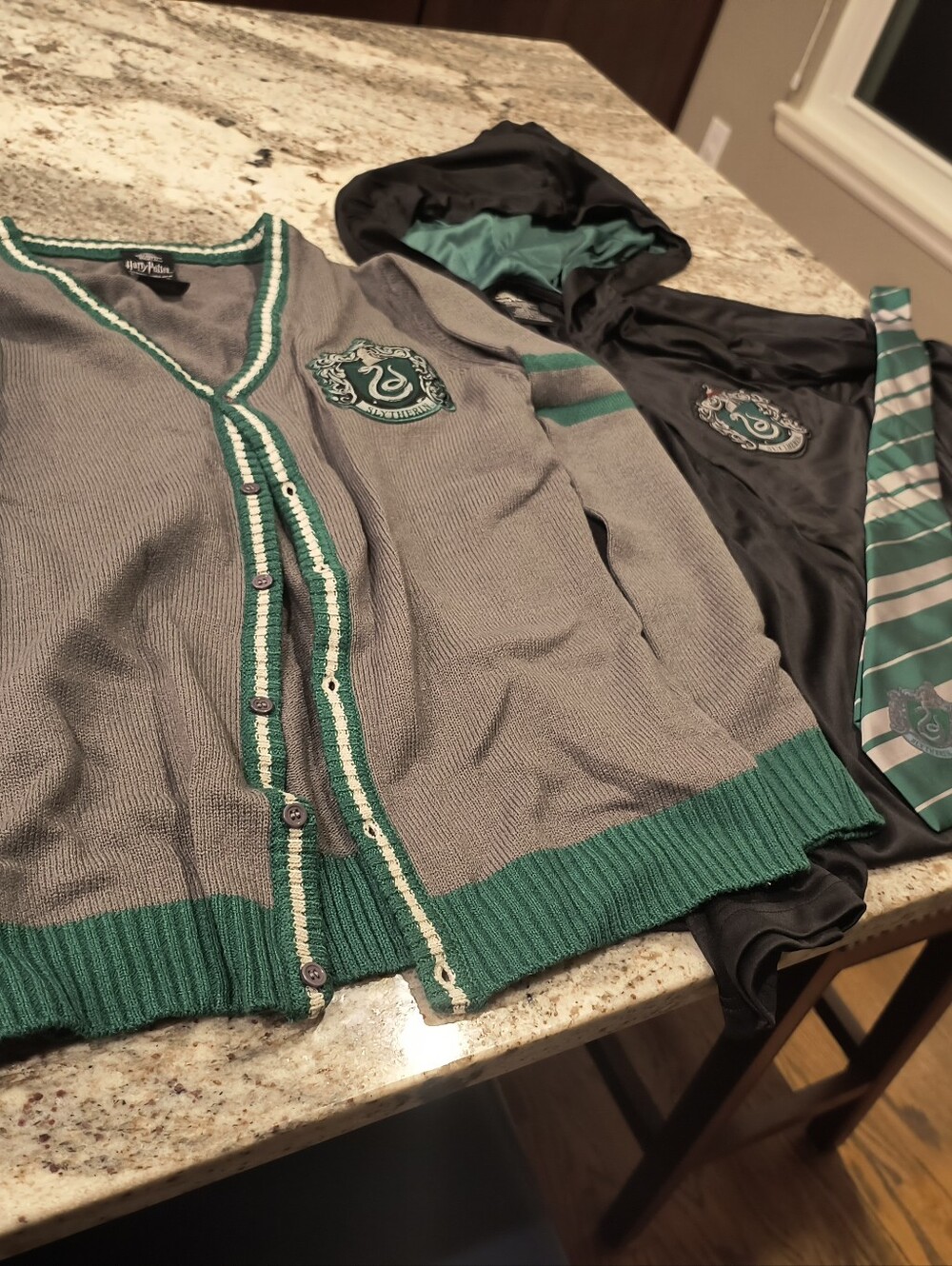 Wizarding World Slytherin Robe Slytherin Costume Set Black Green Like New